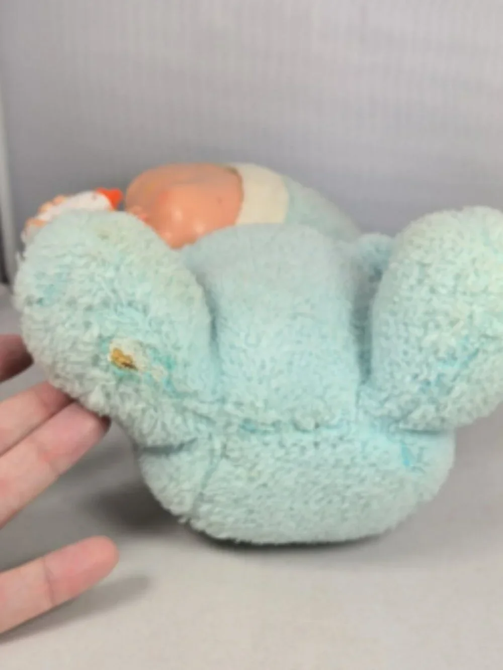 Vintage Rubber Face Plush Baby Doll Drinking 9